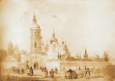 Малюнок давнього Києва